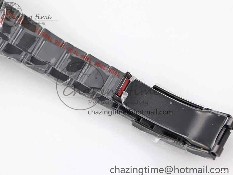 0223 Daytona All Black PVD TWF Best Edition Purple Diamonds Bezel Black Dial on PVD Bracelet SA Lightweight 2446